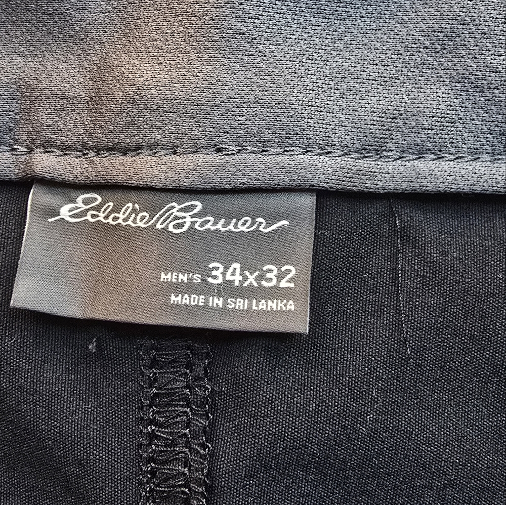 Eddie Bauer Men's Black Convertible Tech Pants 34x32 - Picture 2 of 9